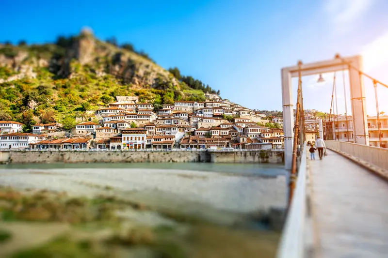 La cittadina di Berat in Albania